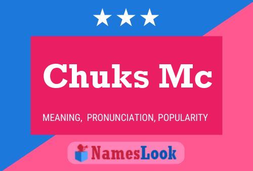 Chuks Mc Name Poster