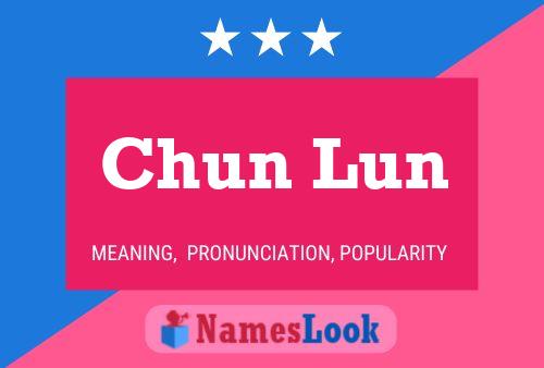 Chun Lun Name Poster