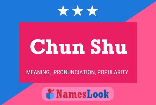 Chun Shu Name Poster