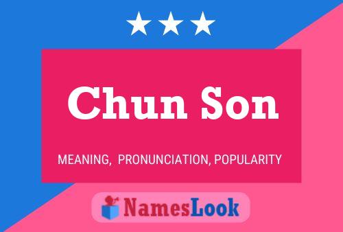 Chun Son Name Poster