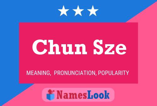 Chun Sze Name Poster