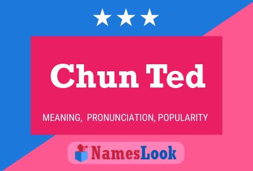 Chun Ted Name Poster