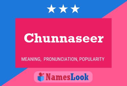 Chunnaseer Name Poster