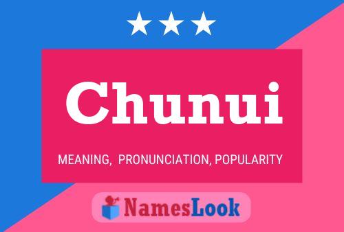 Chunui Name Poster