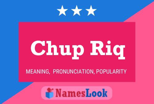 Chup Riq Name Poster