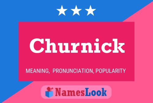 Churnick Name Poster