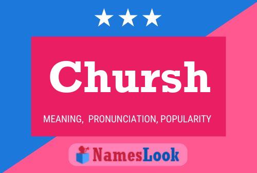 Chursh Name Poster