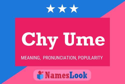 Chy Ume Name Poster