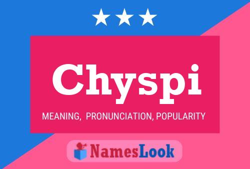 Chyspi Name Poster