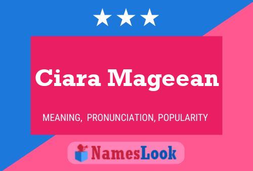 Ciara Mageean Name Poster