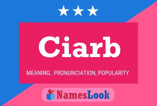 Ciarb Name Poster