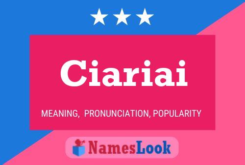 Ciariai Name Poster