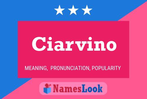 Ciarvino Name Poster