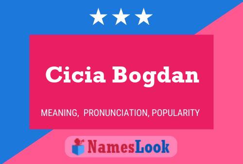 Cicia Bogdan Name Poster