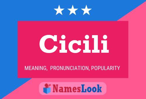 Cicili Name Poster