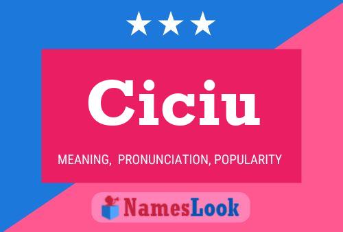 Ciciu Name Poster