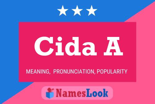 Cida A Name Poster