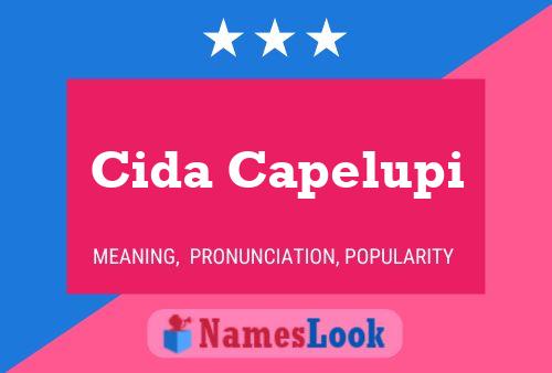 Cida Capelupi Name Poster