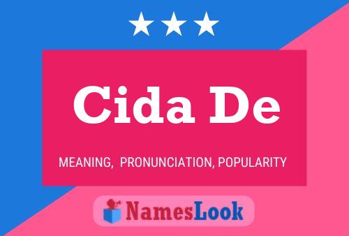 Cida De Name Poster