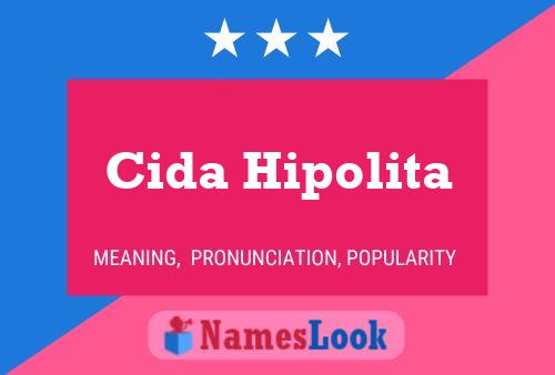 Cida Hipolita Name Poster