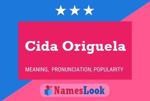 Cida Origuela Name Poster