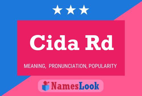 Cida Rd Name Poster