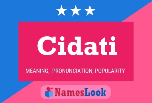 Cidati Name Poster