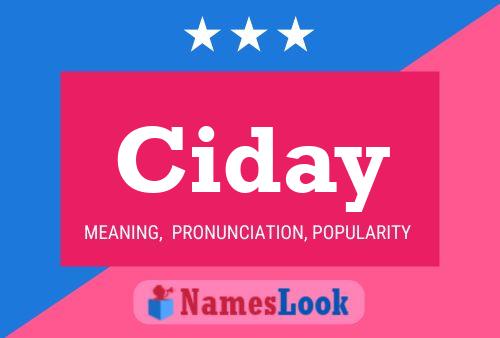 Ciday Name Poster