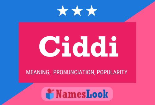 Ciddi Name Poster