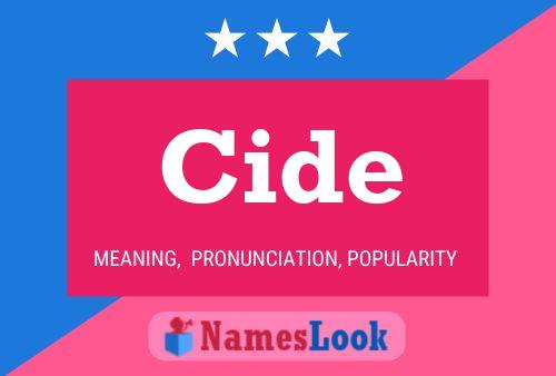 Cide Name Poster