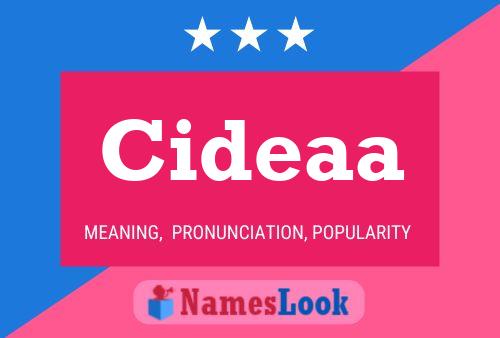 Cideaa Name Poster