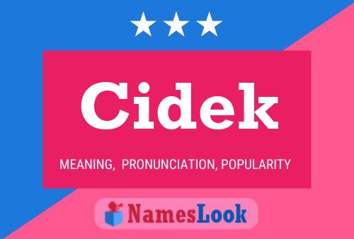 Cidek Name Poster