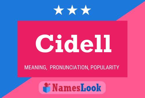 Cidell Name Poster