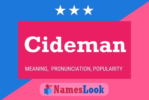 Cideman Name Poster