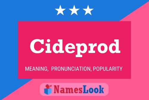 Cideprod Name Poster