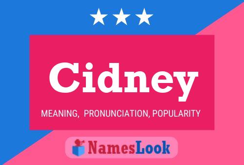 Cidney Name Poster