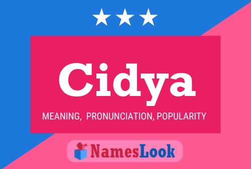 Cidya Name Poster