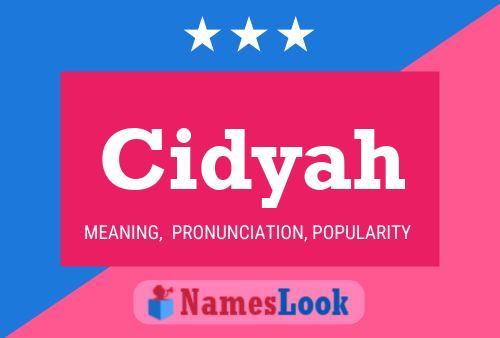 Cidyah Name Poster