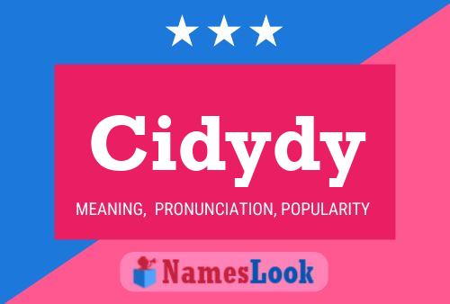 Cidydy Name Poster