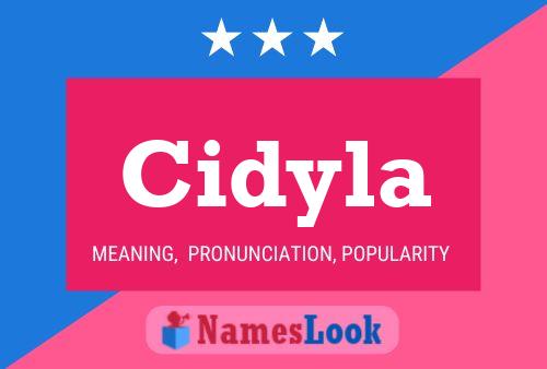 Cidyla Name Poster