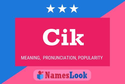 Cik Name Poster