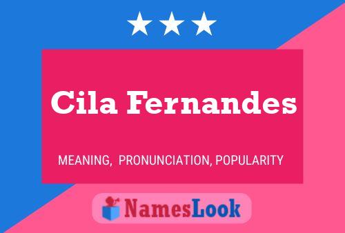 Cila Fernandes Name Poster