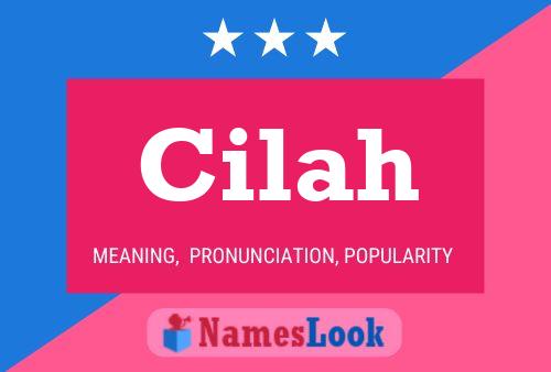 Cilah Name Poster