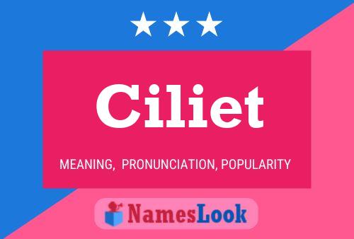 Ciliet Name Poster