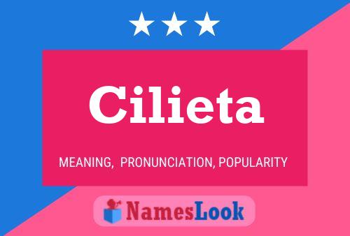 Cilieta Name Poster