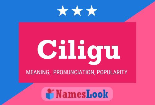 Ciligu Name Poster