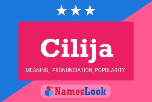 Cilija Name Poster