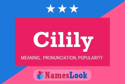 Cilily Name Poster