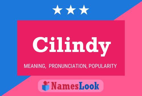 Cilindy Name Poster