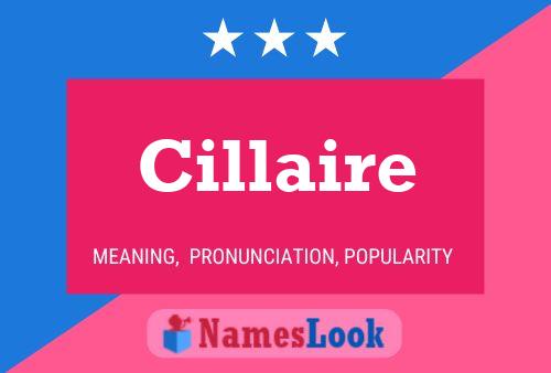 Cillaire Name Poster